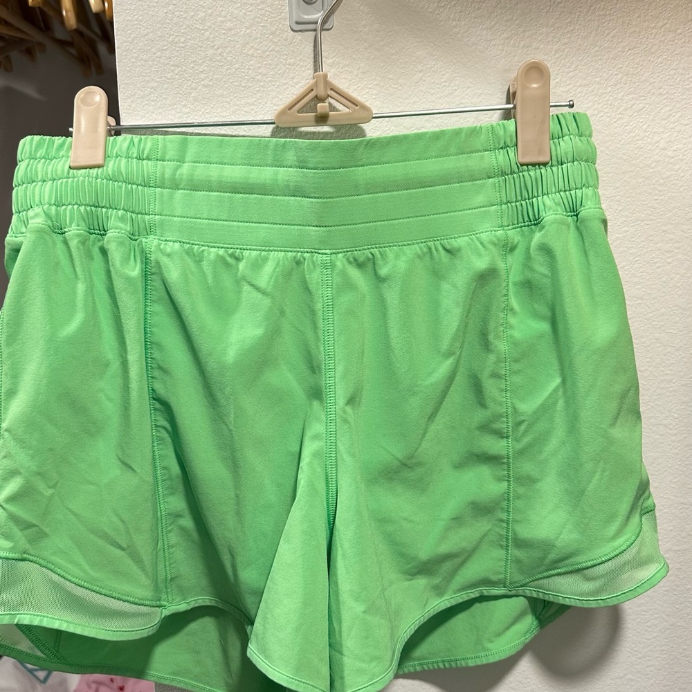Lululemon Athletica Vibrant Green Athletic Shorts